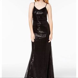 Calvin Klein black sequin dress size 4 NWT